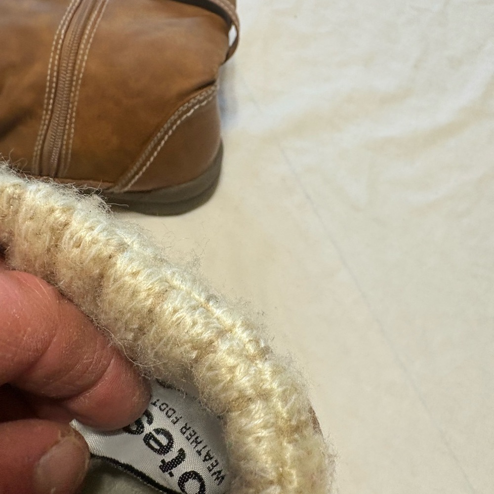 Totes Brown Boots with Strap Detail - Picture 5 of 9